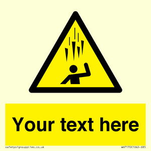 Custom Falling Ice sign